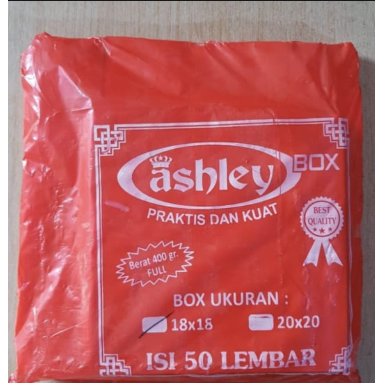 Dus Box / Kotak Nasi / Box Kue Duplex 18 x 18 / Dus Nasi Catering / Box Nasi Putih