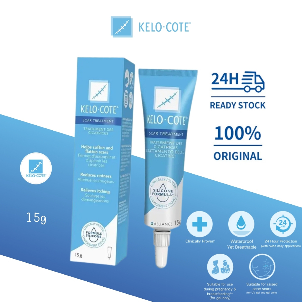 [Ready Stock] Kelo Cote  Scar Gel 15gr / Scar Removal Ointment/Advanced Formula Scar Gel