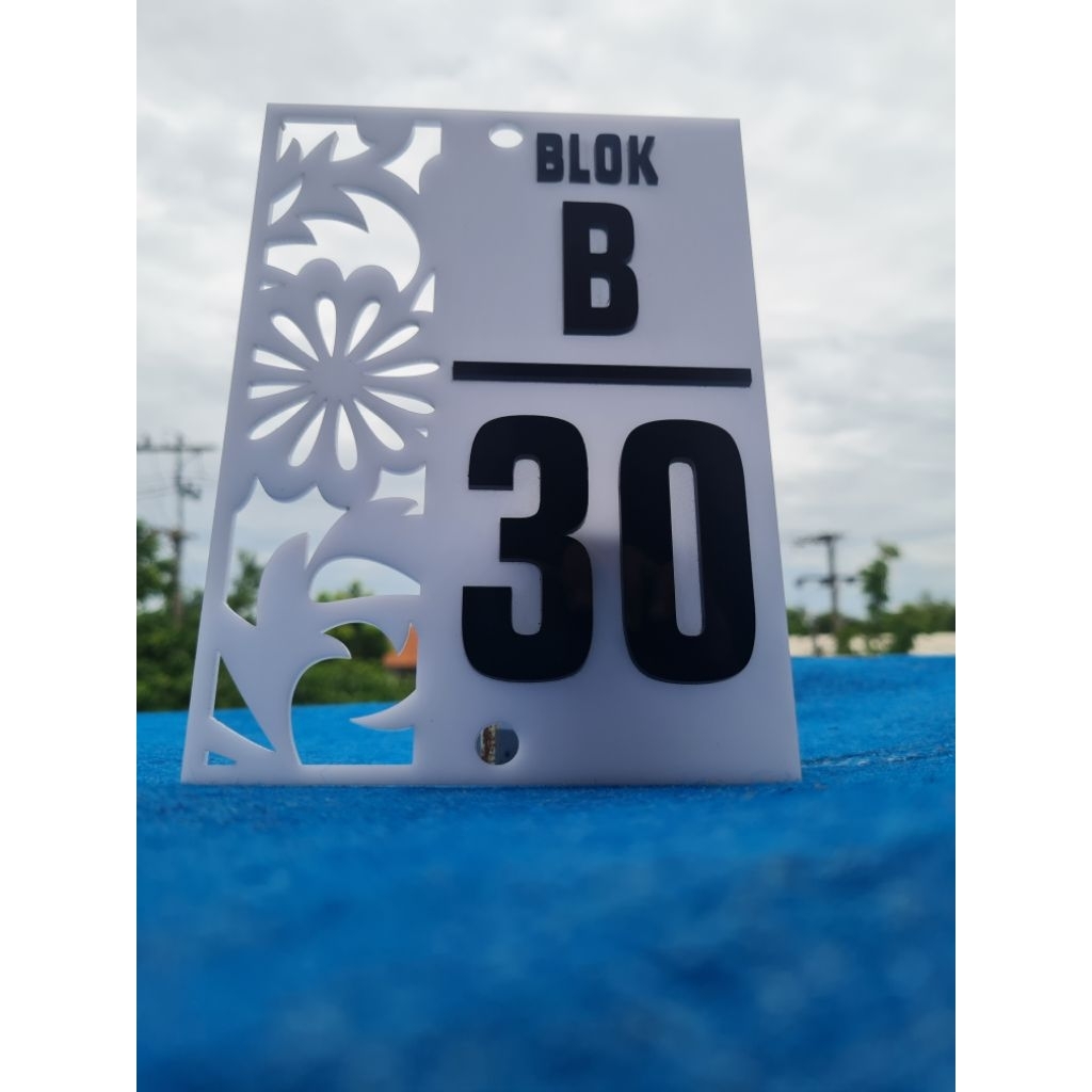 nomor rumah acrylic custom / nomor rumah estetik / nomor rumah acrylic murah