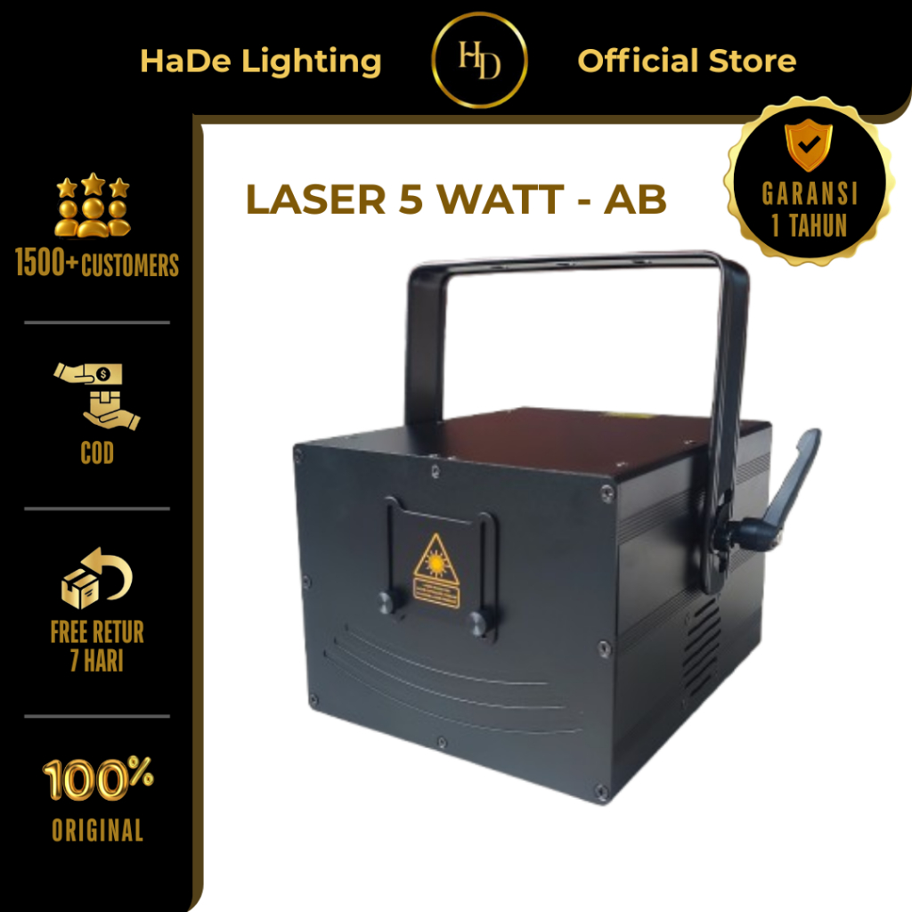 Laser Show 5 Watt - Lampu Laser Panggung Diskotik Leser 5 Watt