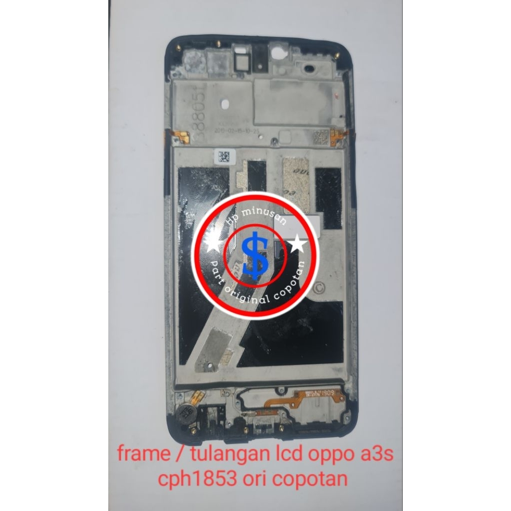 FRAME / TULANGAN LCD OPPO A3S CPH1853 ORIGINAL COPOTAN