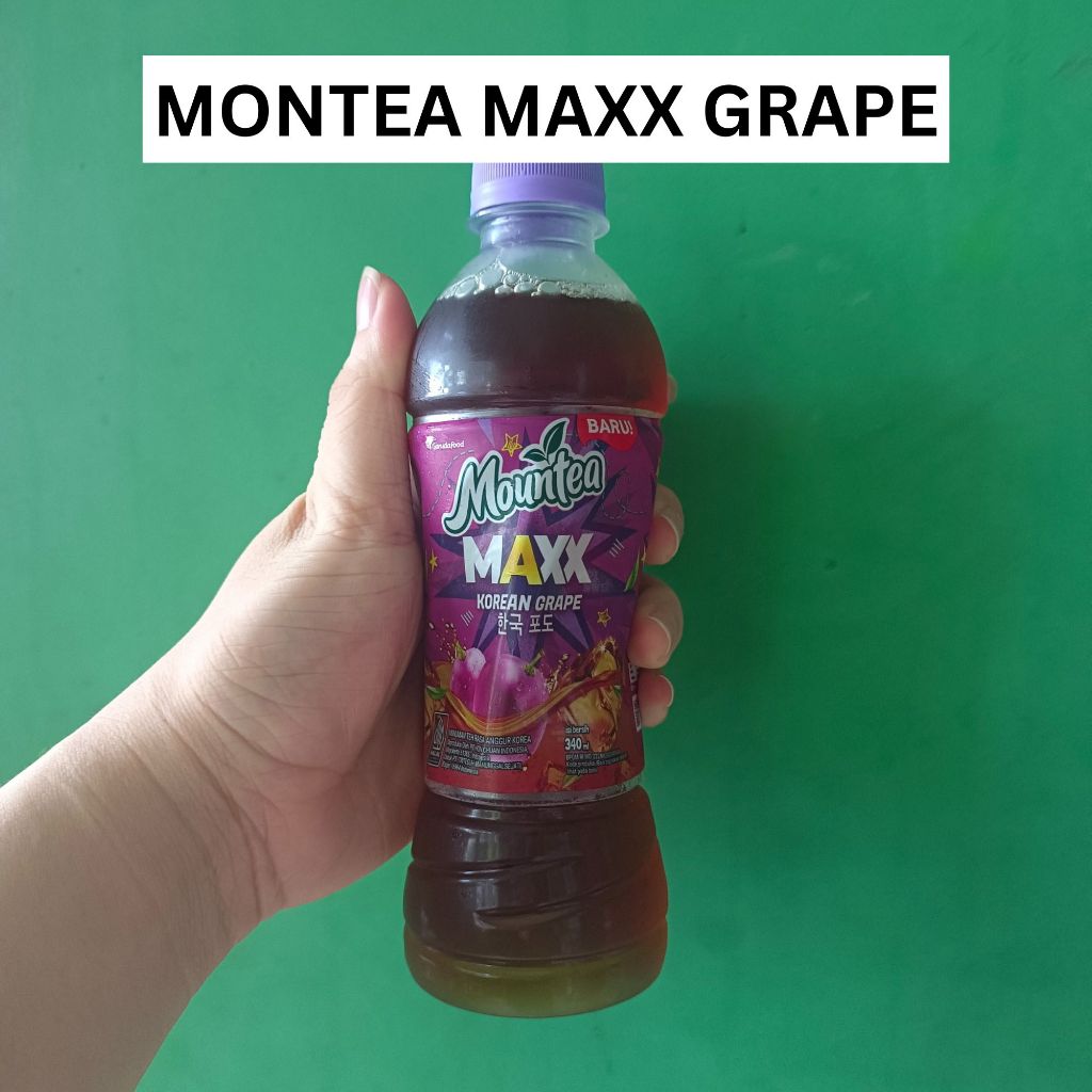 MOUNTEA MAXX KOREAN GRAPE BOTOL ISI 340ML MOUNTEA KOREAN GRAPE MOUNTEA BOTOL MOUNTEA KOREAN GRAPE