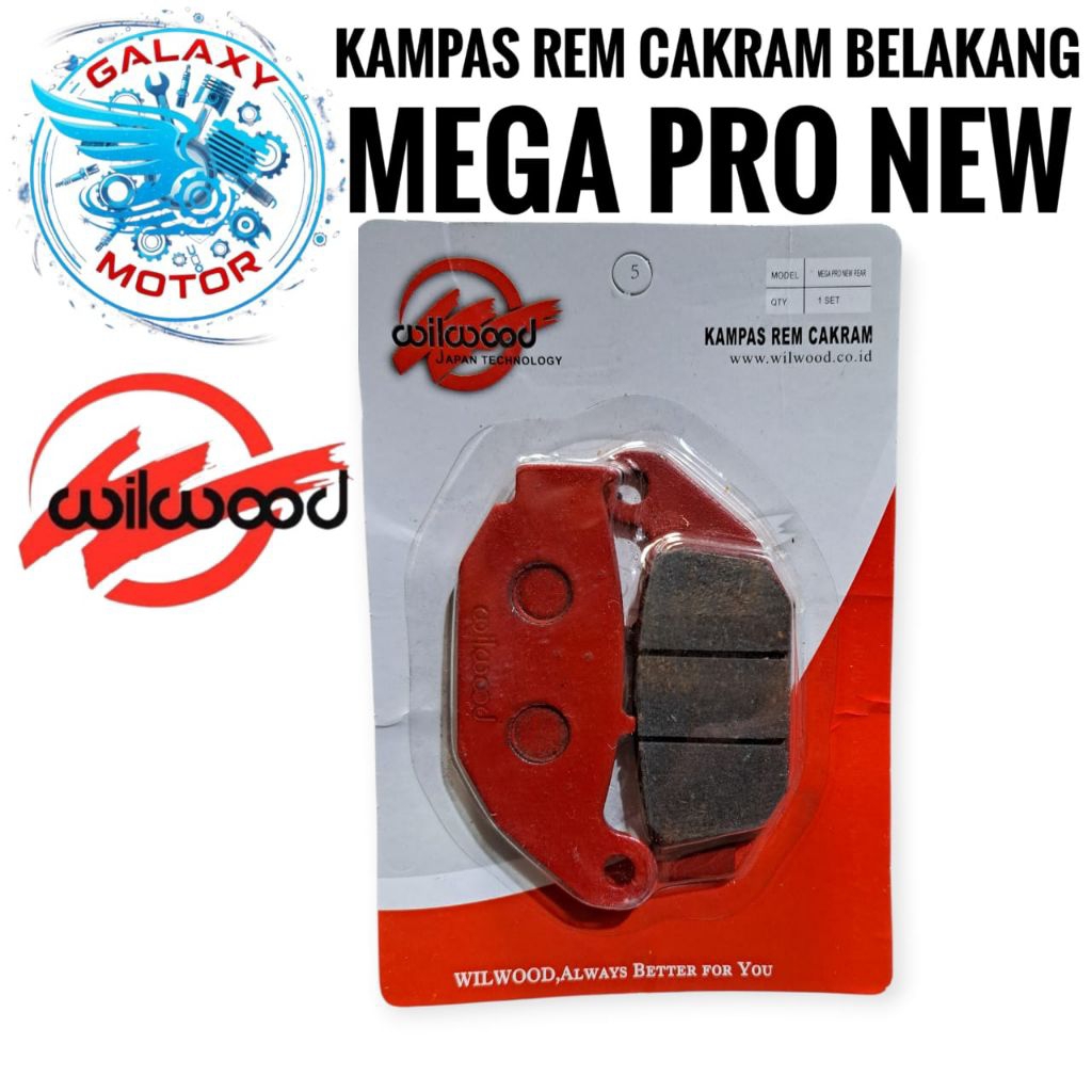 KAMPAS REM CAKRAM BELAKANG MEGAPRO NEW WILWOOD