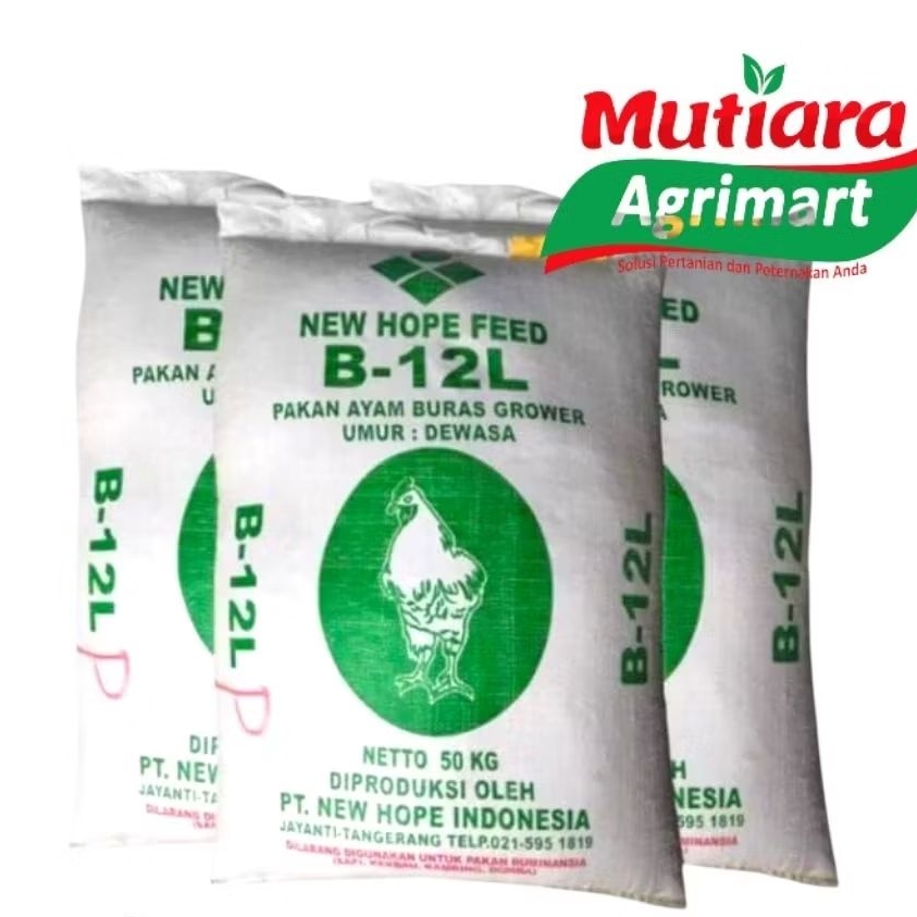 PAKAN AYAM KARUNGAN B 12 L NEWHOPE @50KG // PAKAN AYAM GROWER // PAKAN AYAM BURAS // PAKAN AYAM CEPA