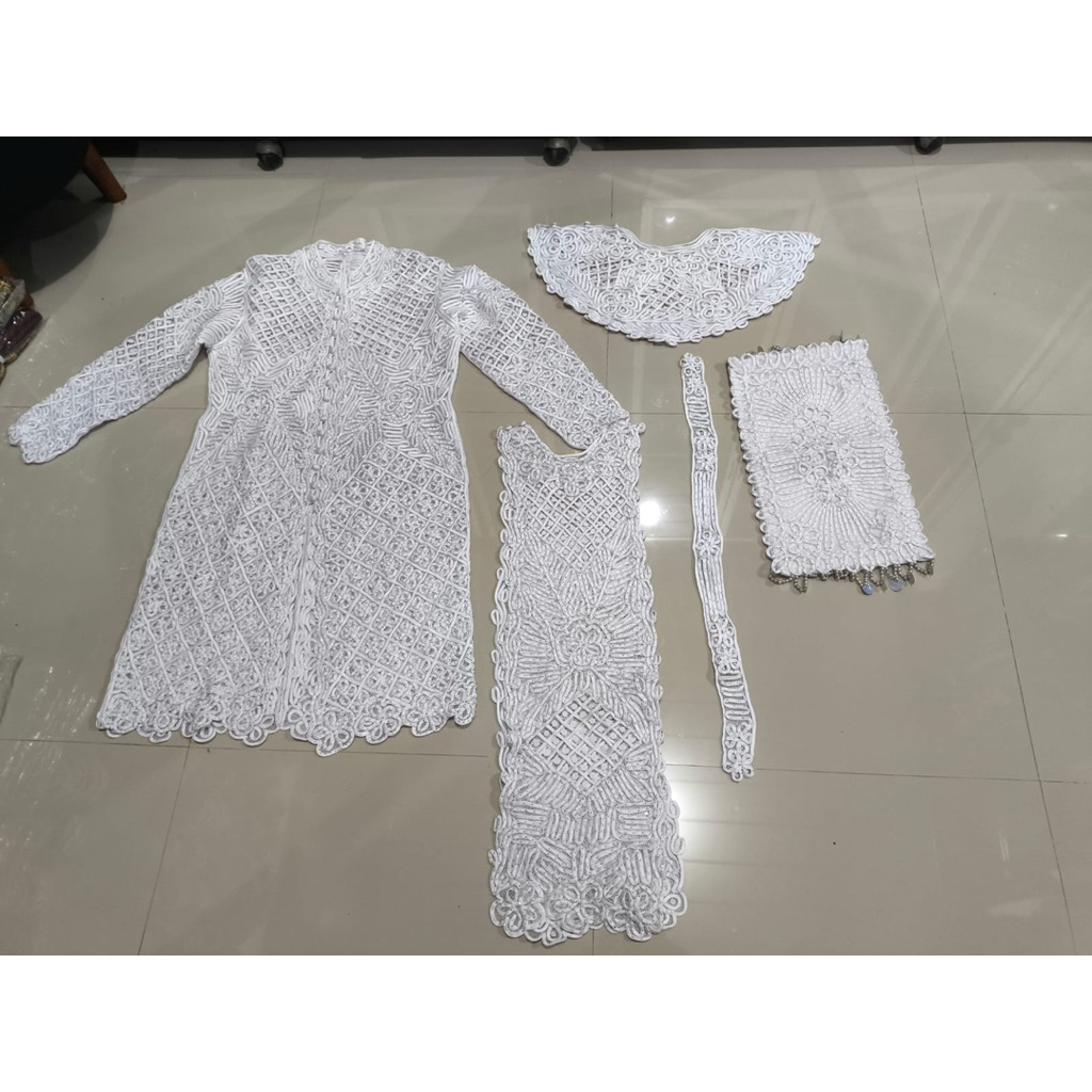 Baju pakaian pakaian pengantin lampung sulam usus set manten