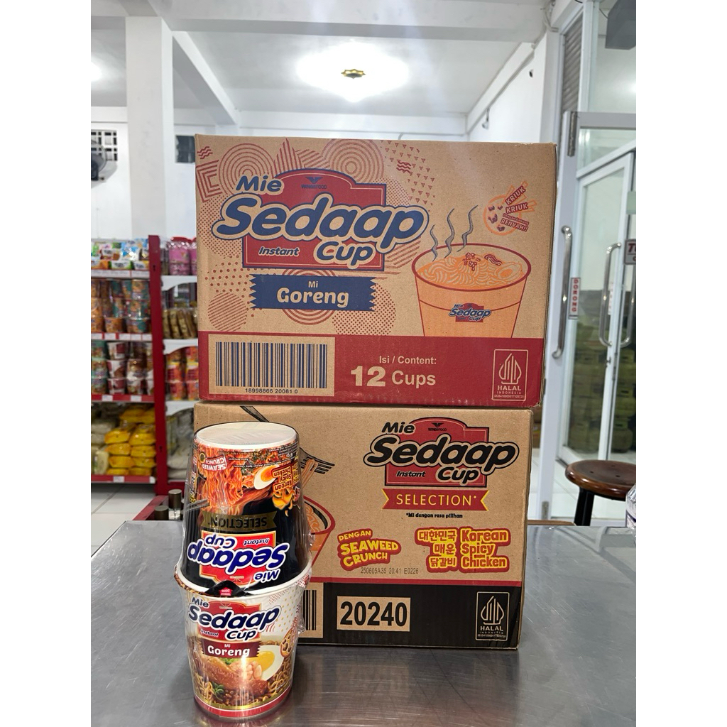 mie sedaap cup per dus isi 12cup