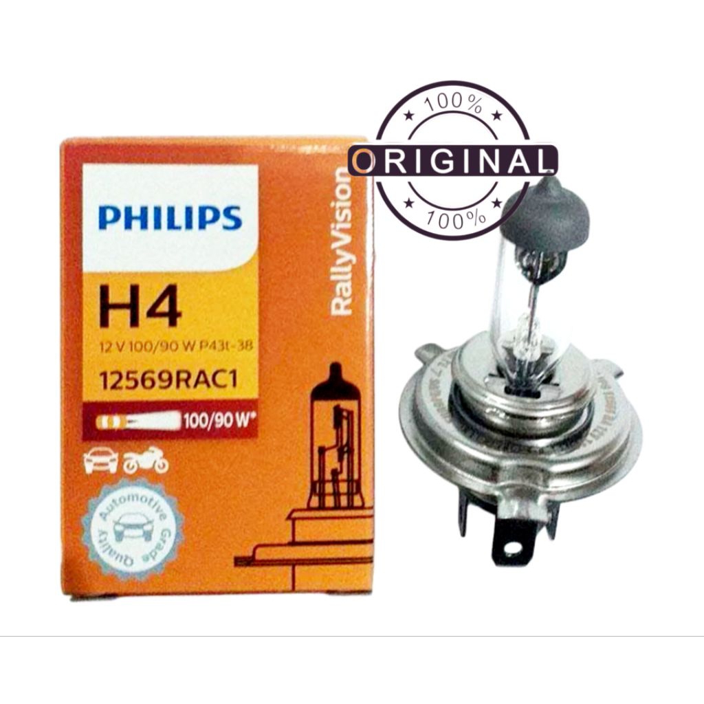 Lampu Dob H4 PHILIPS 100/90W 12V