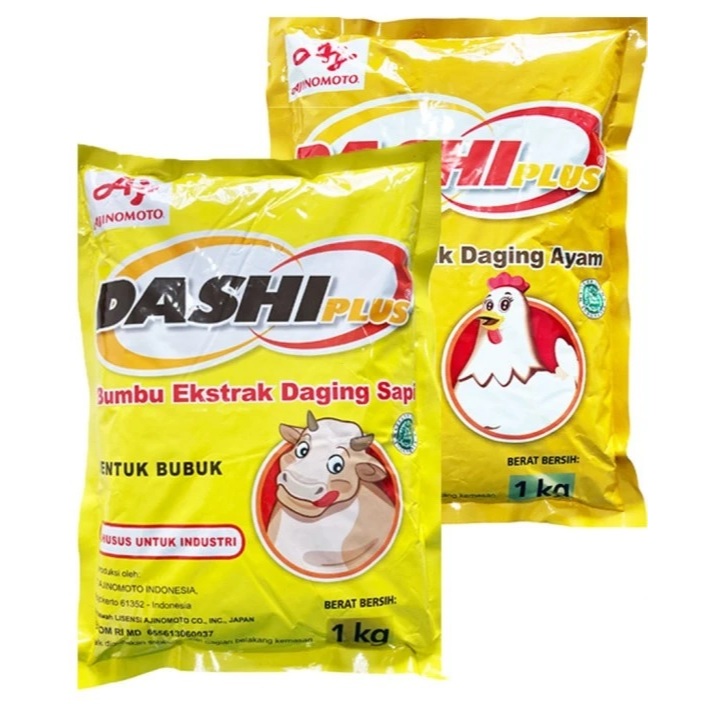 DASHI Plus Ajinomoto Kaldu Sapi Ayam 1 kg Penyedap Rasa