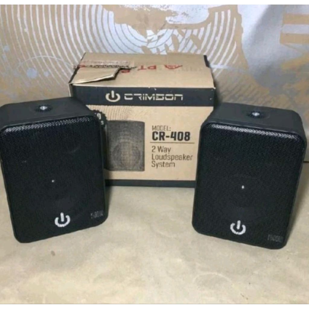 Speaker Box 4 inch 2 Way Crimson CR 408 Sepasang Original