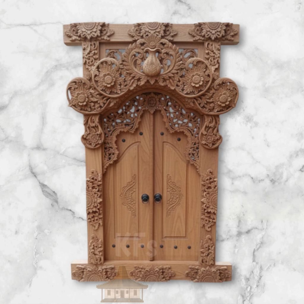 Jendela ukir kayu jati jendela ukir khas Bali