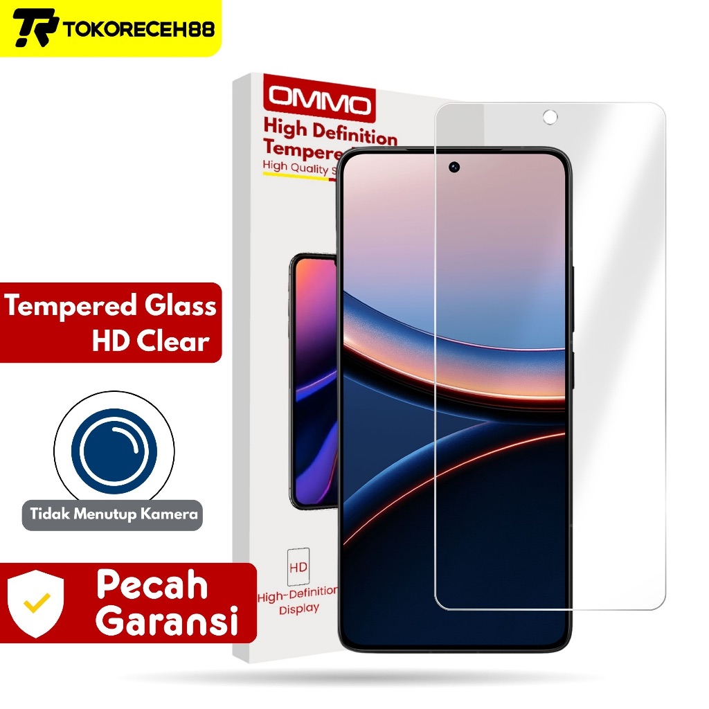 OMMO Tempered Glass HD Clear XIAOMI POCO F7 F7 ULTRA F7 PRO F6 F5 F4 F3 GT Screenguard Screen Protec