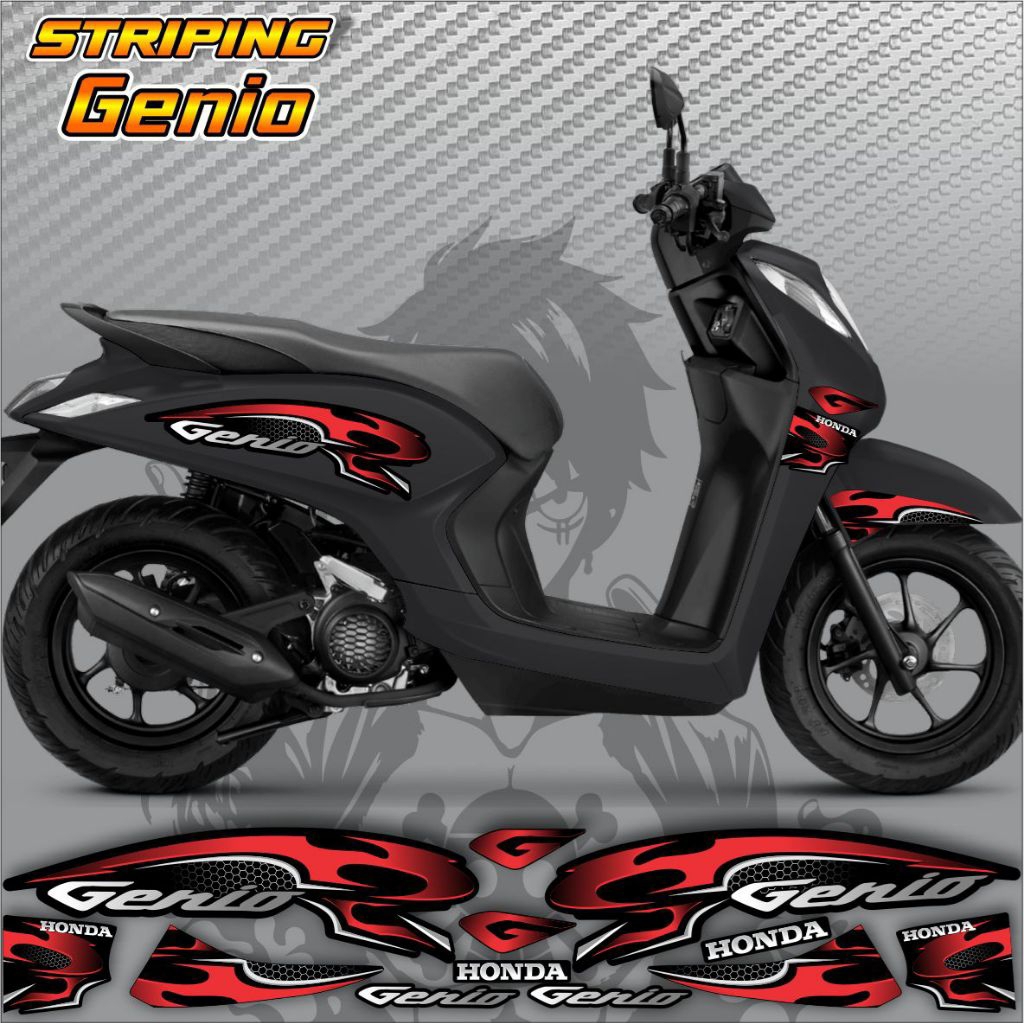 Striping Honda Genio / Stiker Honda Genio/Lis Body Motor Honda Genio