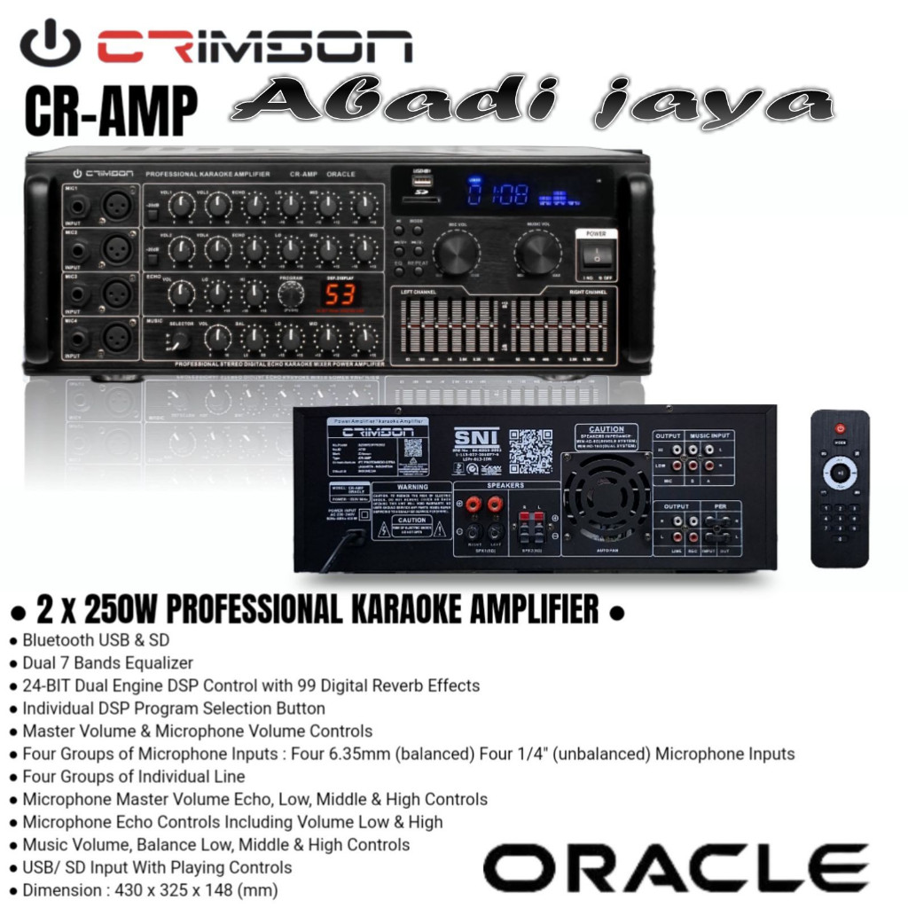 Amplifier Crimson CR AMP Oracle Original 99 DSP Reverb