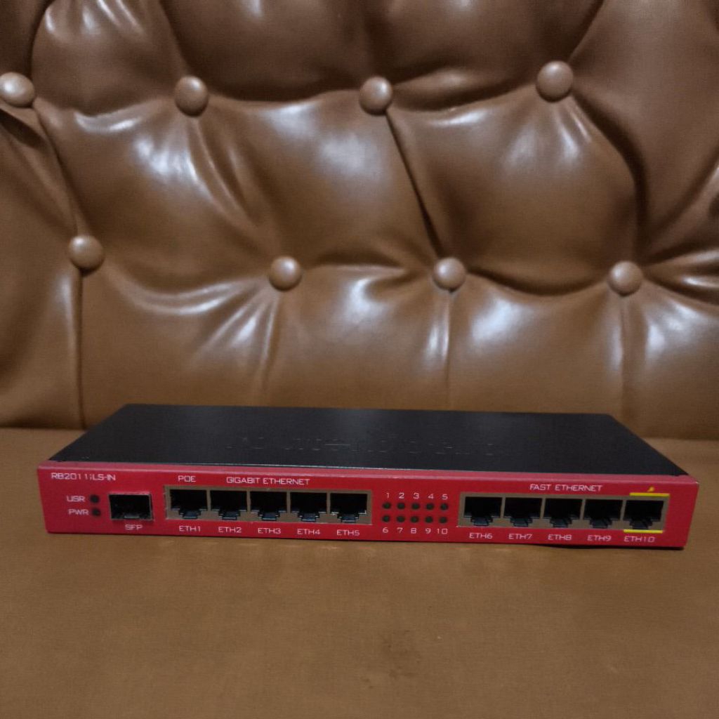 mikrotik router board rb2011iLS-IN normal mulus