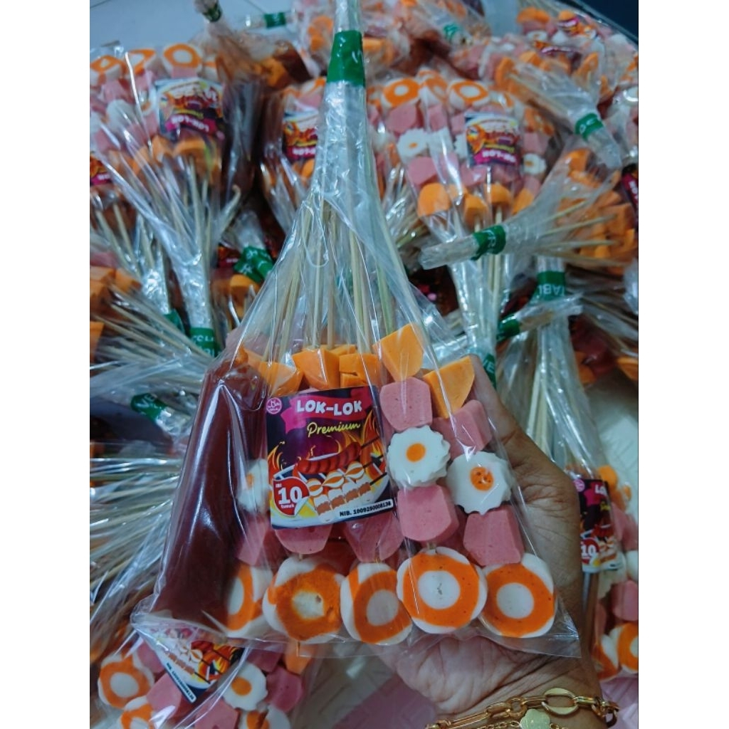 lok-lok bakaran isi 10 tusuk sudah ada bumbunya