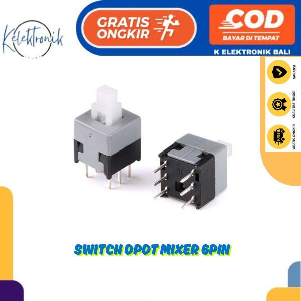 Switch mixer 6pin switch dpdt mixer 6pin switch click 8,5x8,5mm