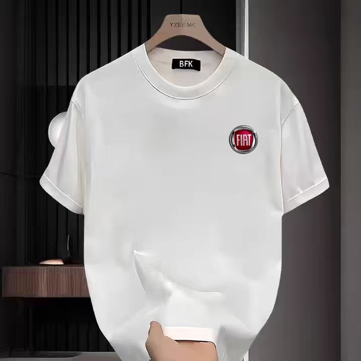 Kaos Lengan Pendek Motif FIAT - T-shirt Oversize Nyaman Dipakai Sehari-hari