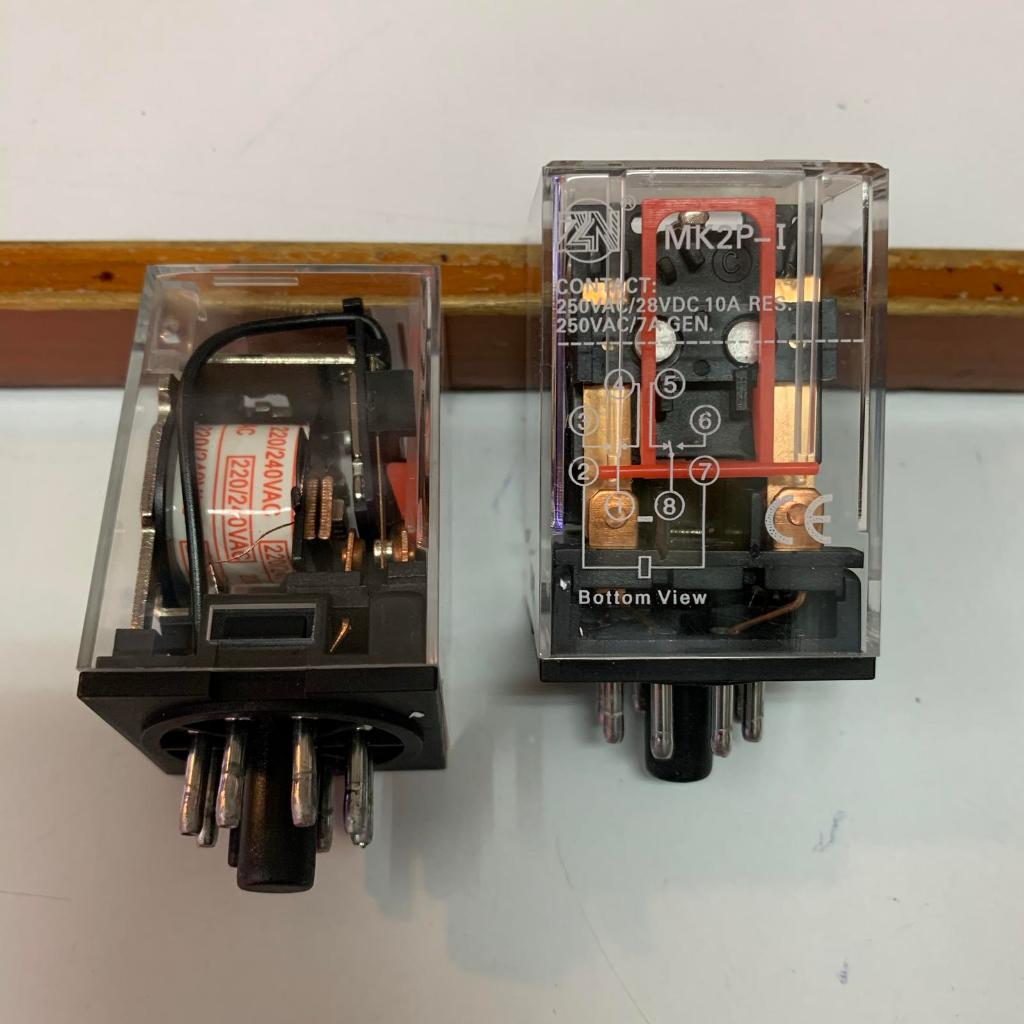 Relay mk2p mk2p-i mk2 220v 220volt 220 v volt merk zn 220vac ac