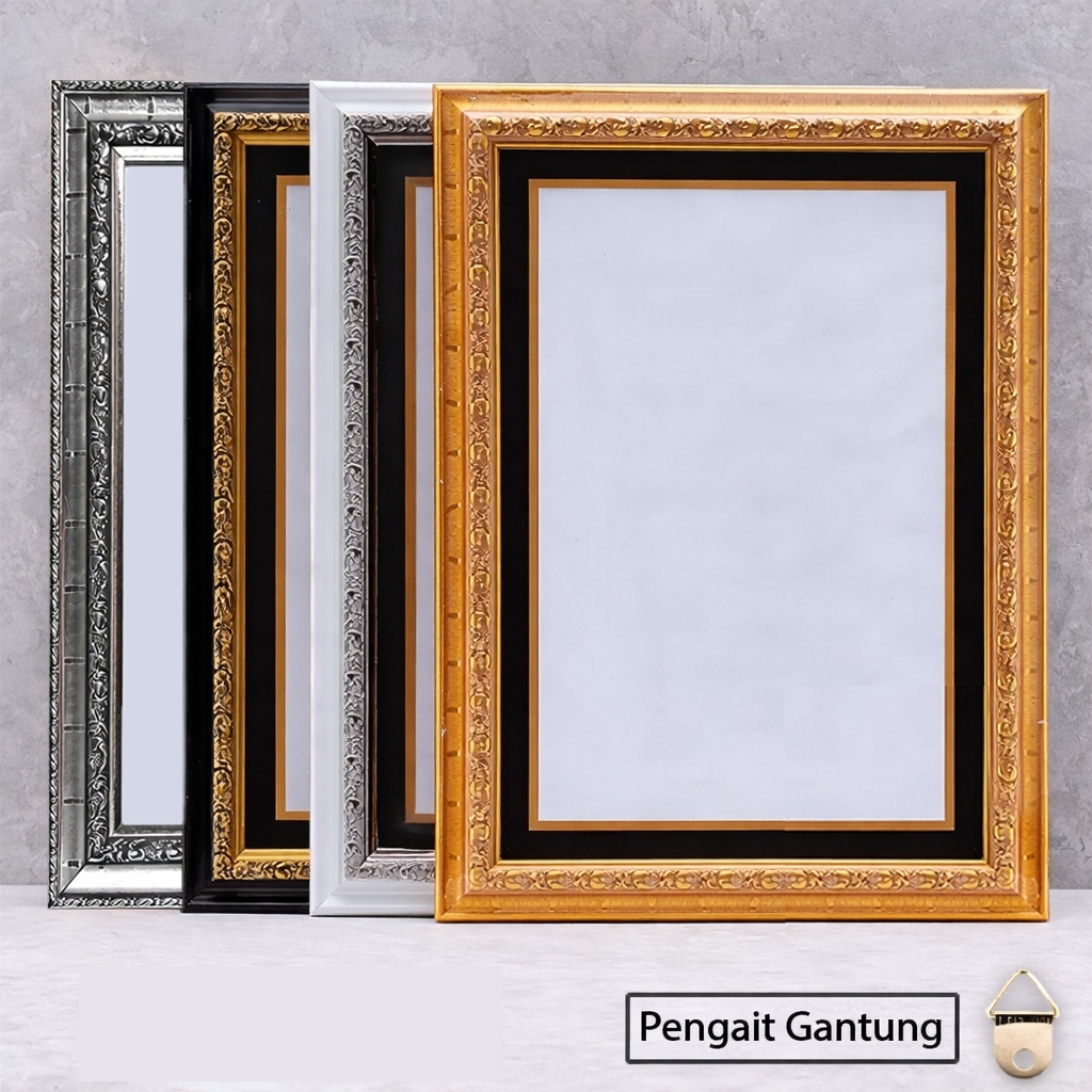 Bingkai Foto 10Rs 10R Jumbo motif Ukir