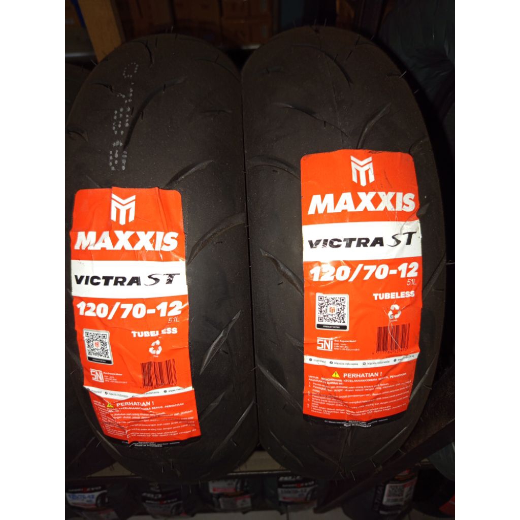 BAN MAXXIS VICTRA 120/70-12 TUBLES