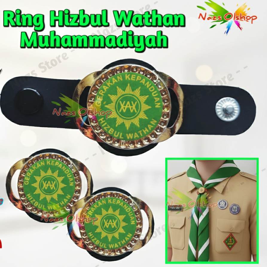 Ring Kalep Kancing Logam Kacu Hasduk Pramuka Hizbul Wathan HW Muhammadiyah
