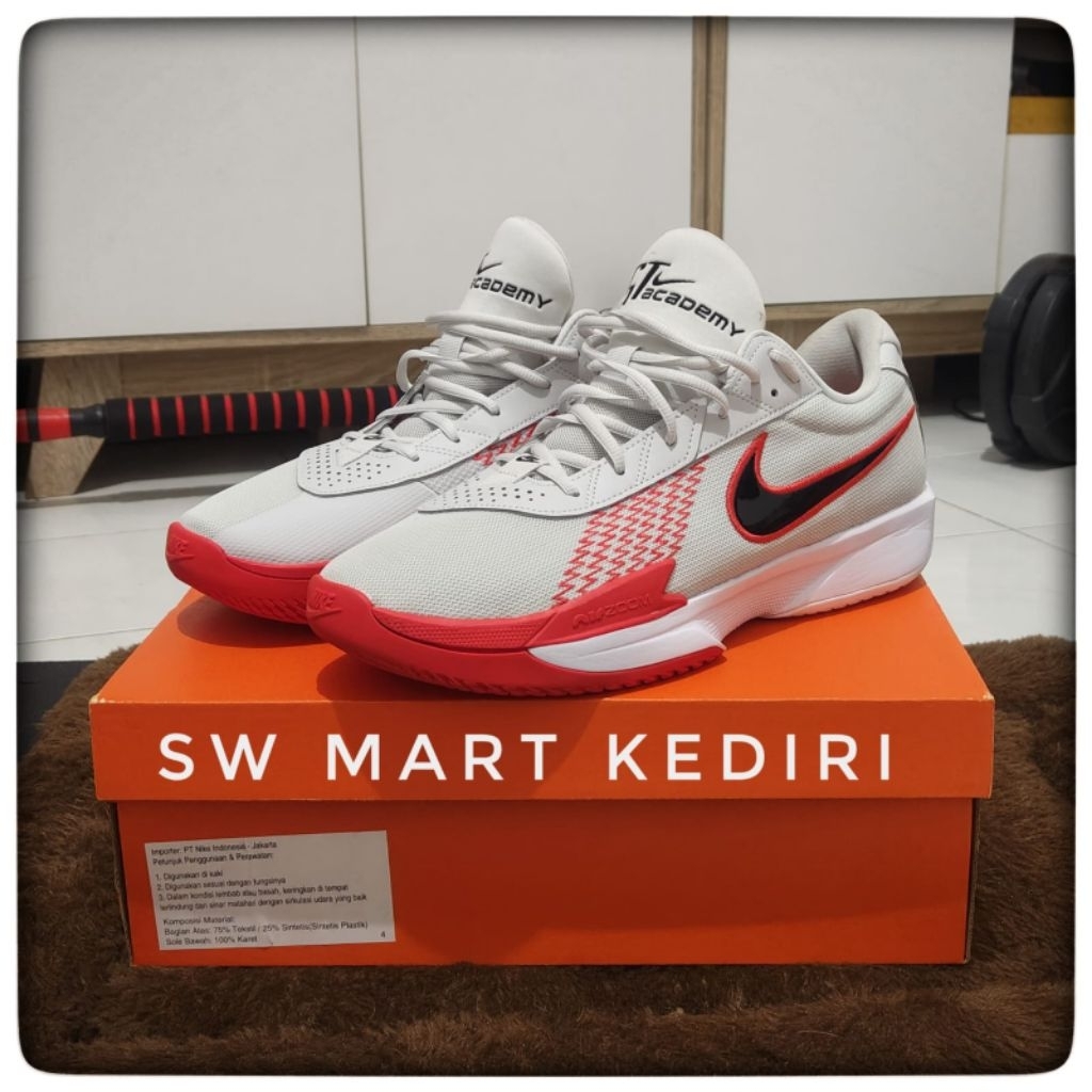 Sepatu Basket Nike G.T. Cut Academy Ep Photon Dust White Red FB2598-013 100% Original - US Size 13(4