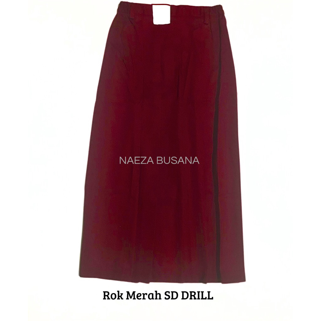 Rok SD Merah Pramuka Hijau Hitam DRILL