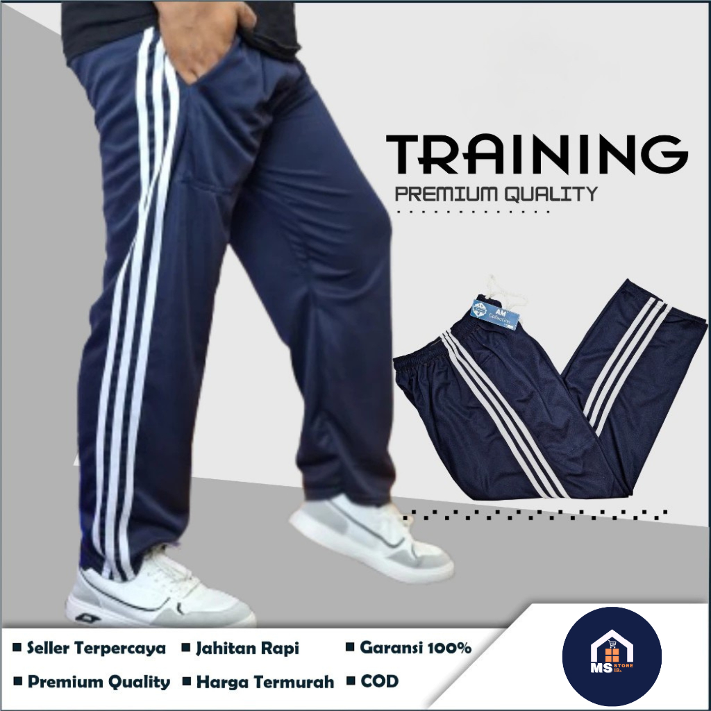 Celana Training Pria Wanita Hemat Bahan Lembut Tebal / Celana Olahraga Dewasa 6 Warna Keren