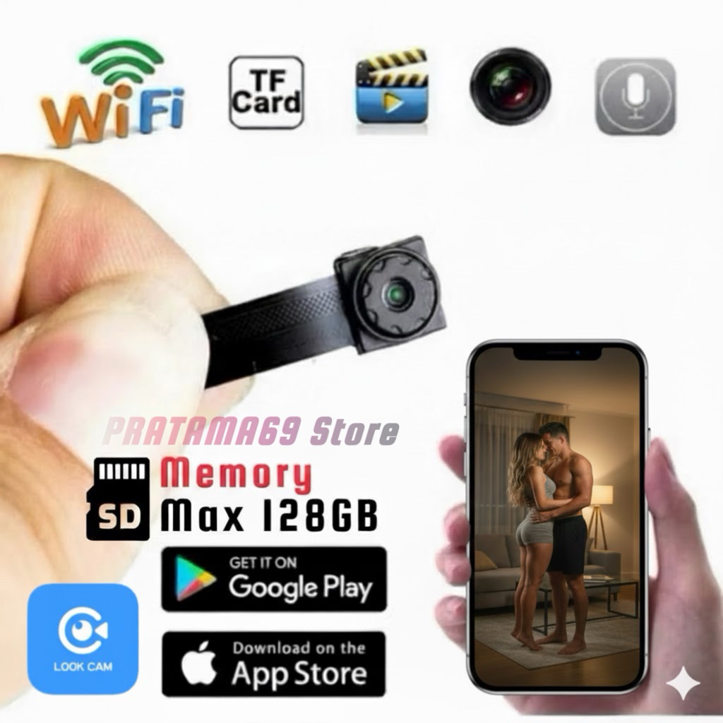 Cctv Spy Camera Pengintai Wireless WiFi Kamera Mini 4k Lookcam Pro