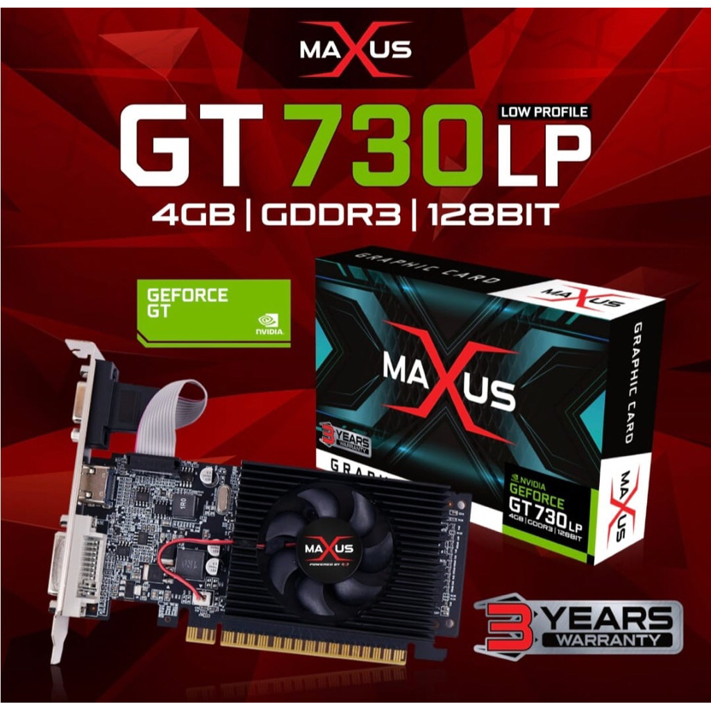 VGA Card MAXUS GT730 DDR3 4GB 128Bit