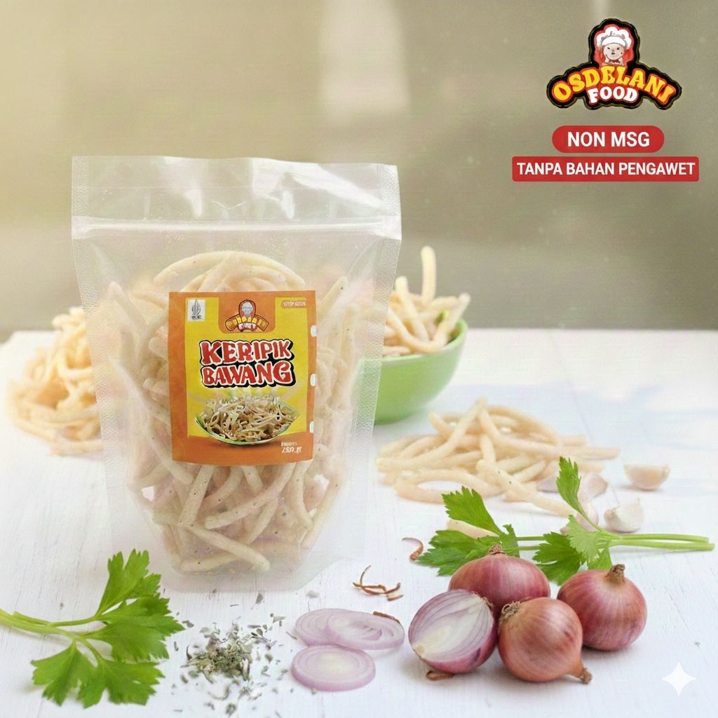 KERIPIK BAWANG PADANG, KUE BAWANG PADANG 1 Kg by OSDELANI FOOD