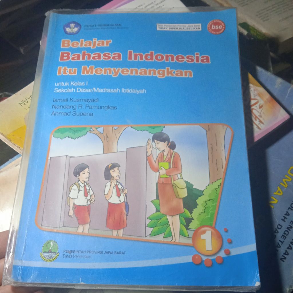 buku Belajar Bahasa Indonesia itu Menyenangkan 1, untuk kelas 1 SD/MI, buku original jadul