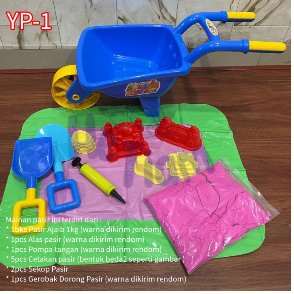 Mainan Pasir Ajaib Set Lengkap Alas / Mainan Pasir Pasiran Anak Murah