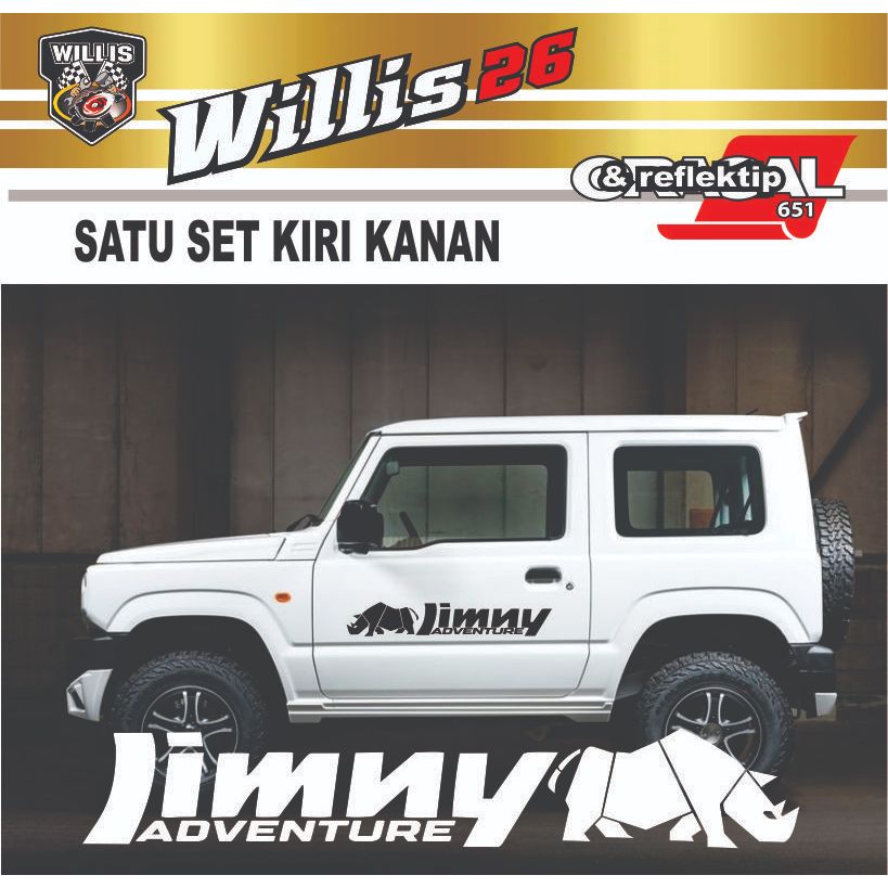 Sticker Stiker Suzuki Jimny Stiker Jeep Jimny Stiker Jimny Stiker Cutting Mobil Jimny 2 Pcs terbaru