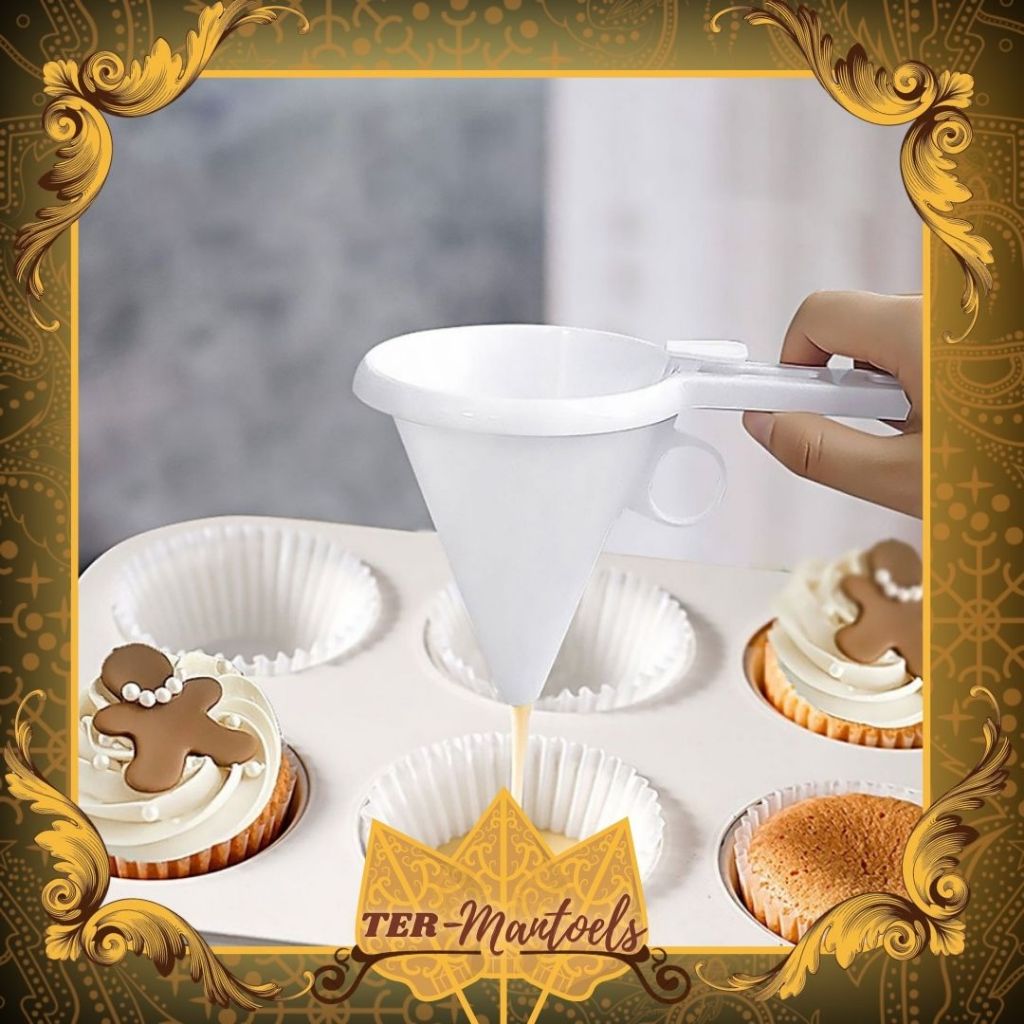 Dispenser Adonan Kue Praktis Corong Adonan / Corong Adonan Kue / Dispenser Penakar Adonan