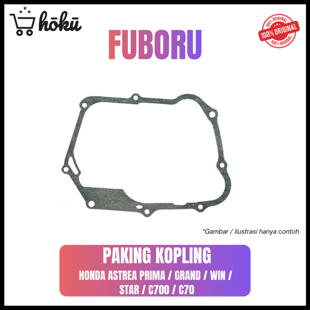 PAKING KOPLING HONDA ASTREA PRIMA / GRAND / WIN / STAR / C700 / C70 GASKET KLOS RENGKES CRANKCASE PE