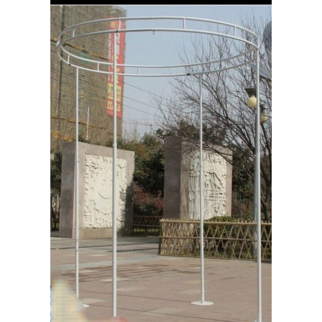 gazebo besi bulat  dekorasi
