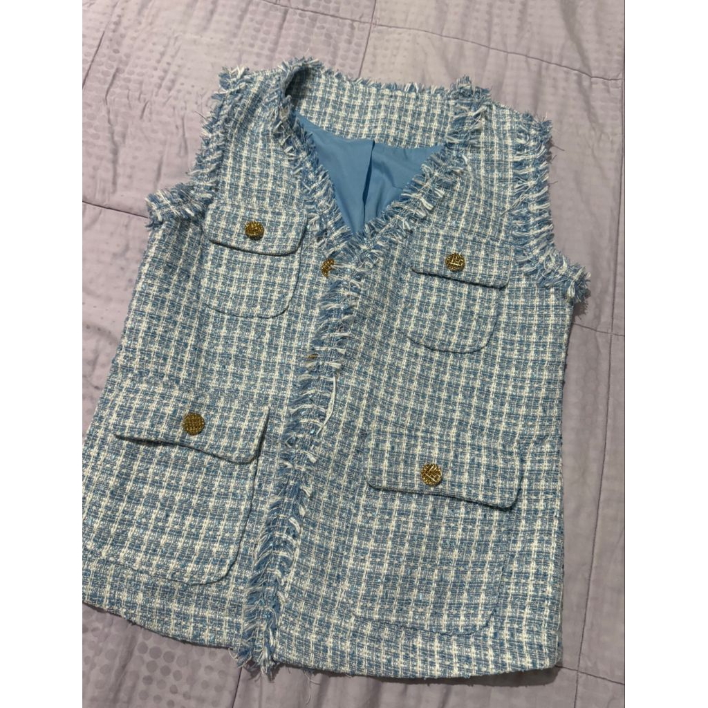 Vest Tweed Pl