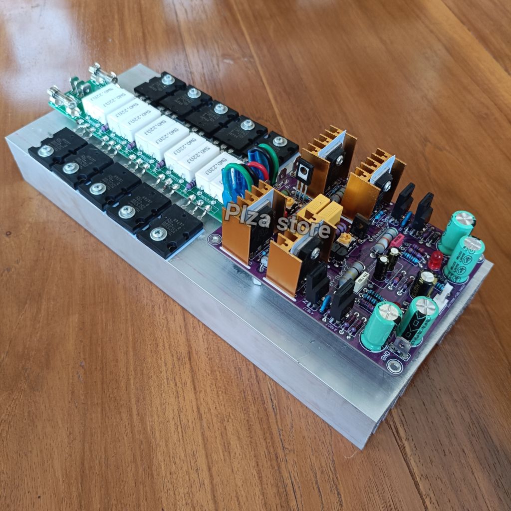 Driver MCRD V3 dobel layer fullset heatsink sirip tebal 4mm tr final toshiba 524 tinggal colok PSU k