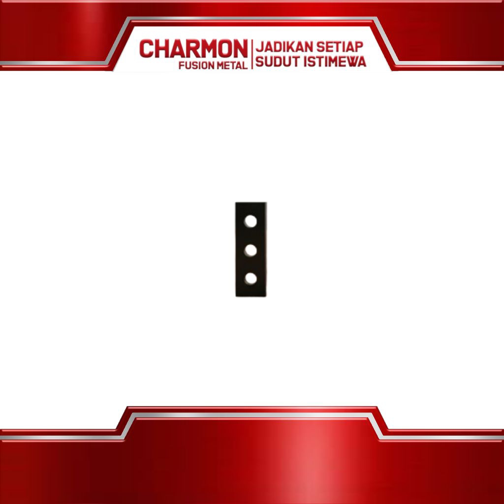 Plat Besi Lubang Tebal 2mm Panjang 6cm