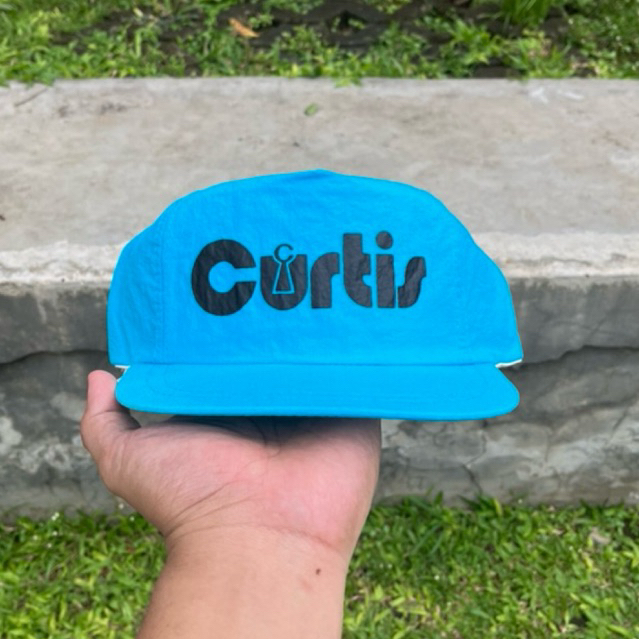 Vintage Curtis Trucking Blue SnapBack Nylon Hat Adjustable