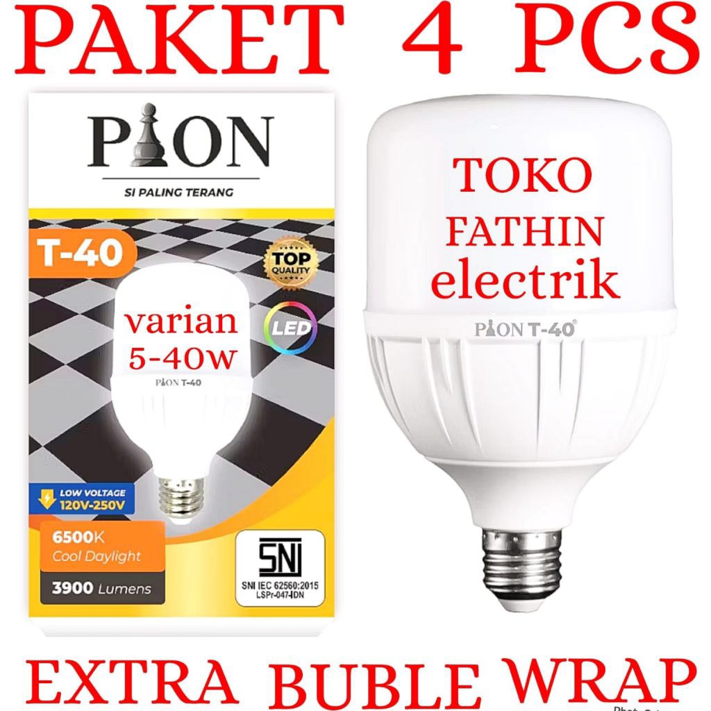 BOHLAM LED PION / LAMPU LED HAOMEN CAHAYA PUTIH PAKET 4 PCS