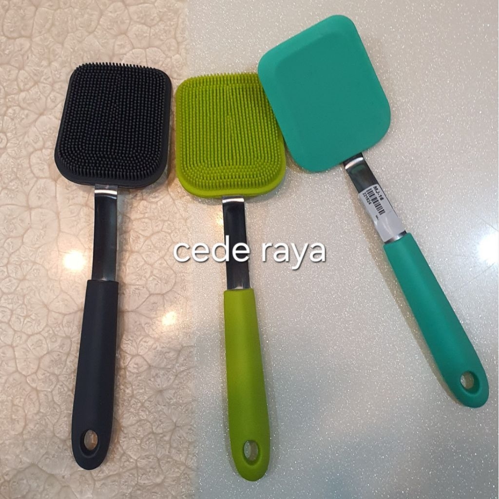 Sapu kuali / pembersih kuali teflon bahan silikon