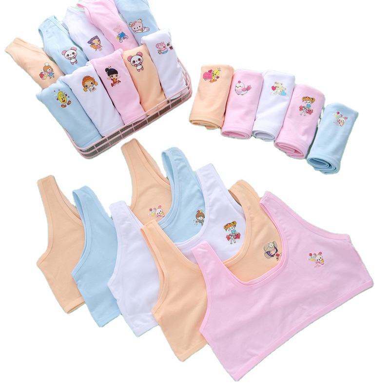 6 Pcs Miniset Anak Perempuan Miniset Remaja Miniset BRA Model Polos Karakter Size All Size