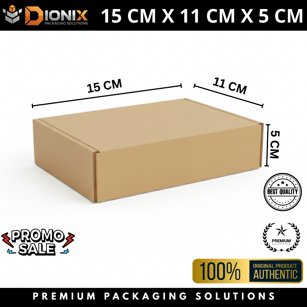 Kardus Box Packaging Polos 15x11x5 cm | Kardus Packing Tebal – Dionix