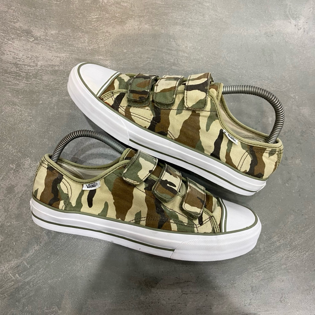 [Size 42] Vintage Vans Style 23 V Velcro Camo Camouflage Second Original