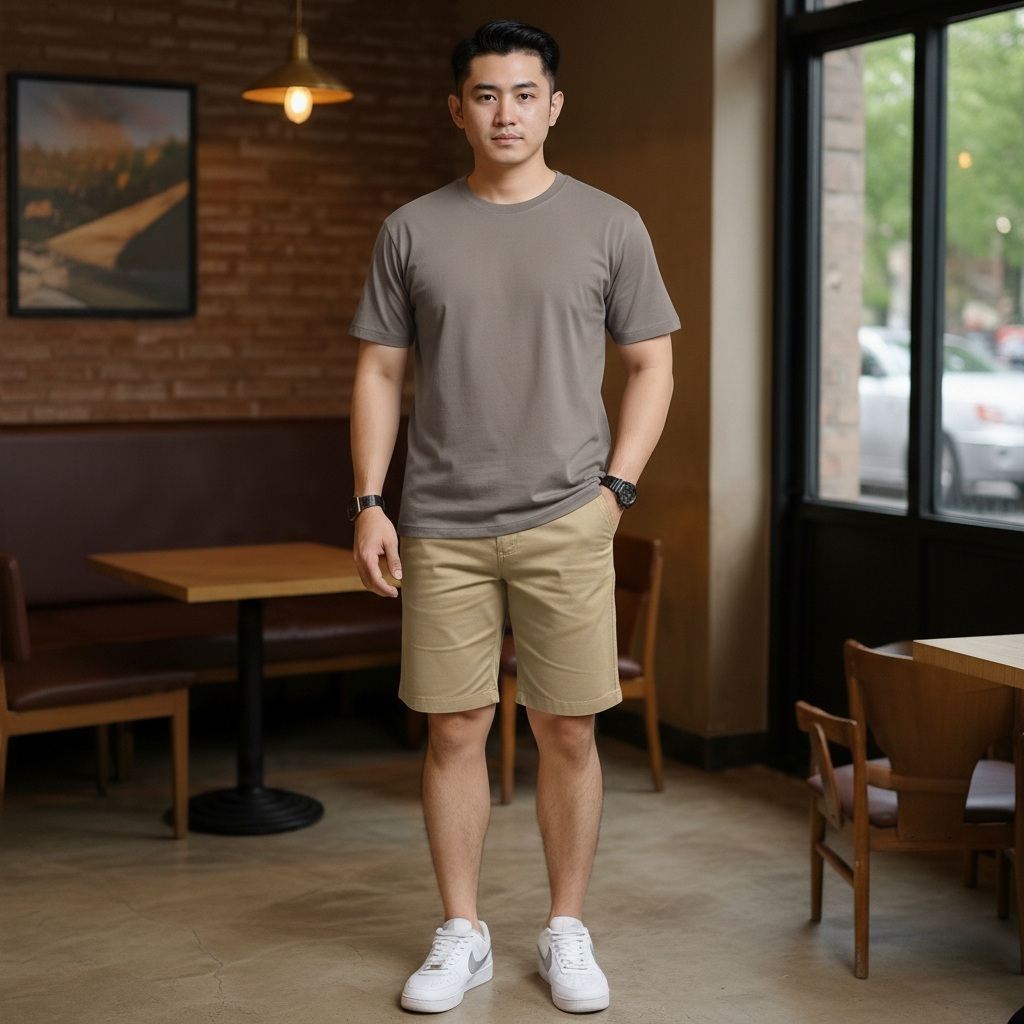 Chinos Pendek pria cowok diatas lutut Brodsort Original Strech melar 28-38