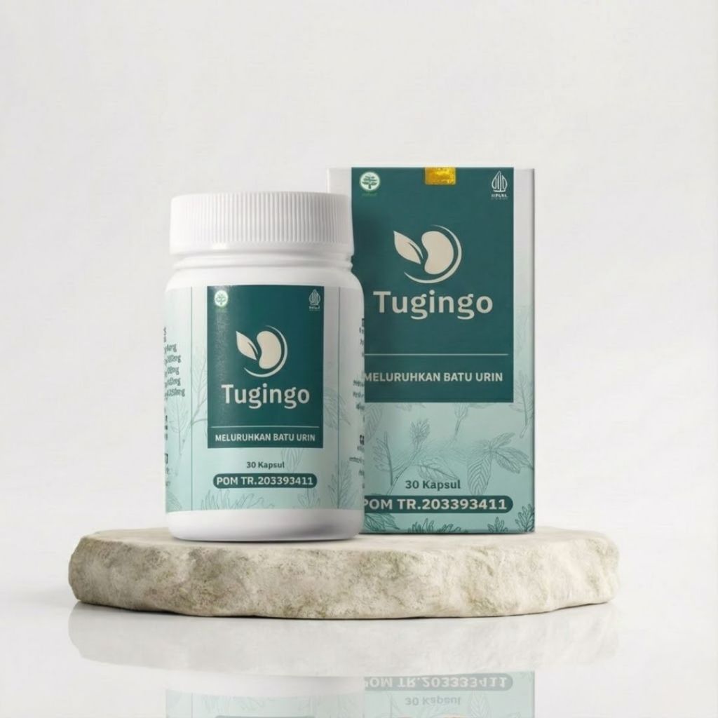 TUGINGO Original Herbal Penurun Endapan Batu Urin Aktifkan Fungsi Ginjal Minimalkan Gejala Prostat