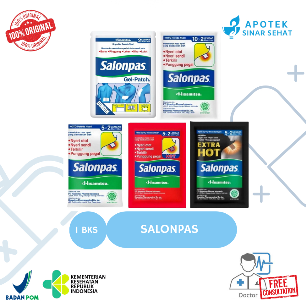 Salonpas Koyo Hangat / Hot/ Extra Hot / Gel Patch