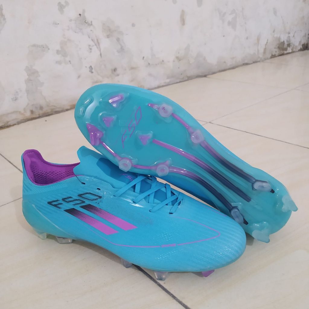 Sepatu bola Adizero F50 elite blue pink FG